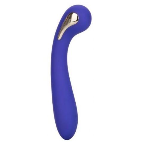 Фиолетовый вибромассажер с электростимуляцией Intimate Estim Petite G Wand - 19 см.